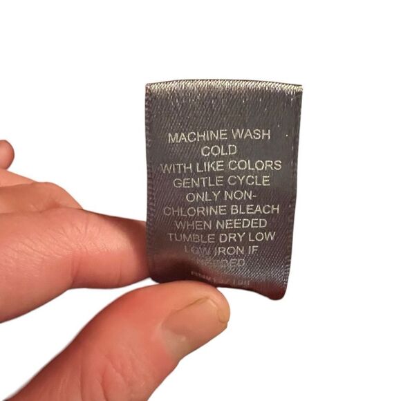 Marled cotton blend hooded cardigan. Size medium - Picture 4 of 9